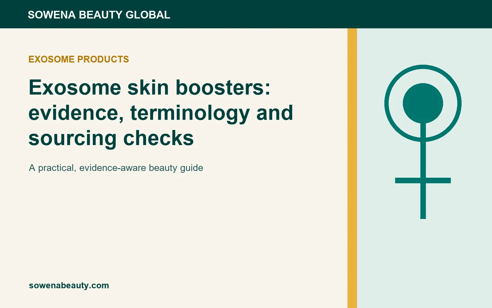 Exosome skin boosters: evidence, terminology and sourcing checks
