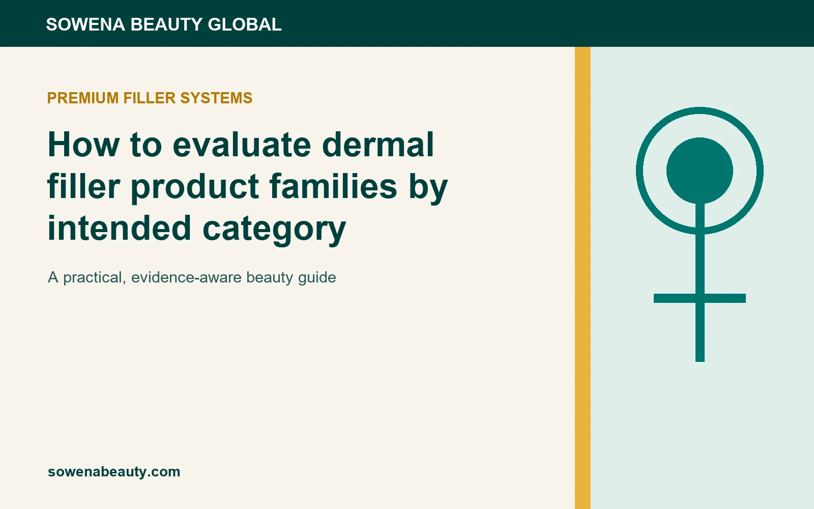 How to evaluate dermal filler product families by intended category