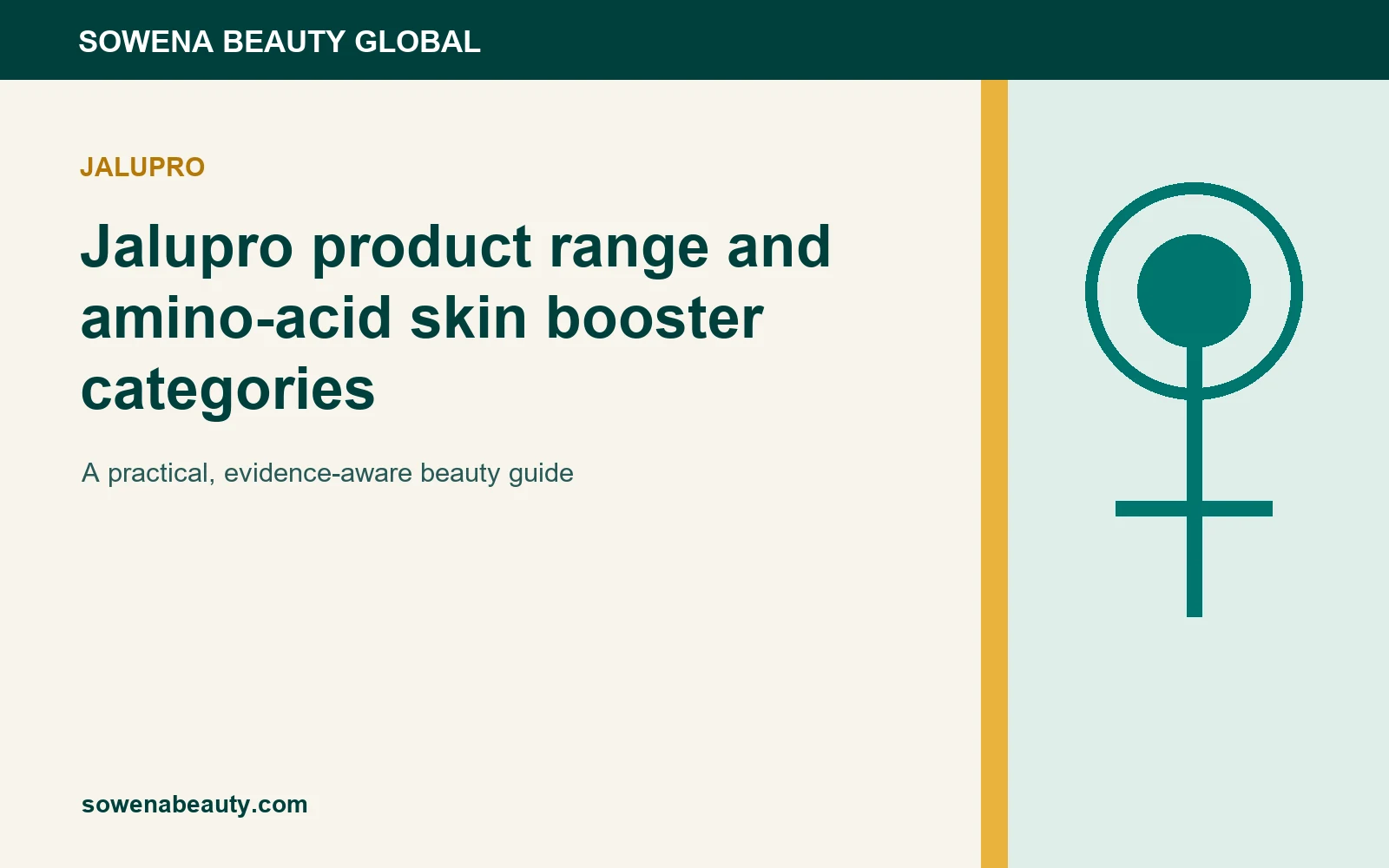 Jalupro product range and amino-acid skin booster categories